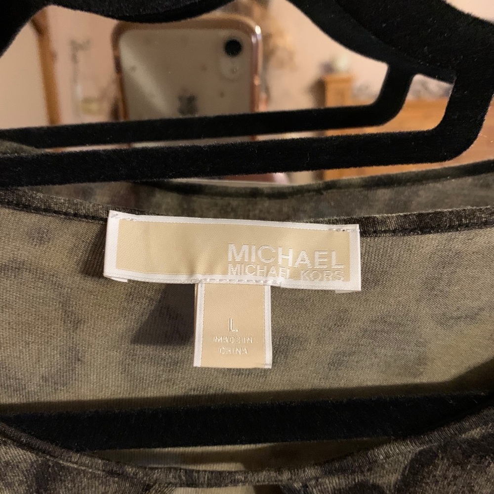Michael Kors Green Python Top - image 2
